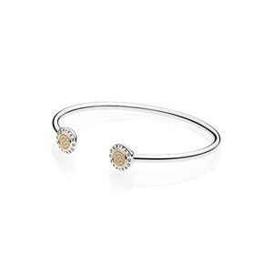 Pandora Signature Two Tone Bangle